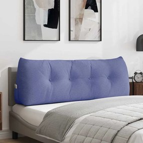 vidaXL Μαξιλάρι Πλάτης Μπλε τζην 140 x 24 x 50 εκ ύφασμα