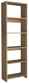 Βιβλιοθήκη Robelo μελαμίνης oak 48.6x22x160εκ 48.6x22x160 εκ.