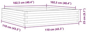 ΖΑΡΝΤΙΝΙΕΡΑ ΚΗΠΟΥ 110X110X23 ΕΚ. ΑΠΟ ΕΜΠΟΤΙΣΜΕΝΟ ΞΥΛΟ ΠΕΥΚΟΥ 847217