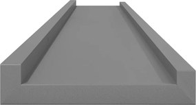 vidaXL Ράφια Τοίχου 4 τεμ. Γκρι 115 x 9 x 3 εκ.