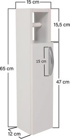 Bathroom Cabinet Star - White White