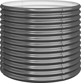 vidaXL Ζαρντινιέρα Ανθρακί 80x80x68 εκ. Γαλβανισμένος χάλυβας