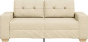 vidaXL Διθέσιος Καναπές-Διάδρομος Κρεμ 180x77x82 εκ. Ύφασμα