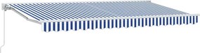 vidaXL Σκελετός Τέντας Μπλε και άσπρο 400 x 200 cm