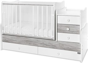 BED MAXI PLUS NEW 70/160 WHITE/ARTWOOD