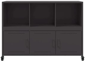 vidaXL Ντουλάπι Μαύρο 100,5x39x72 εκ. από Χάλυβα