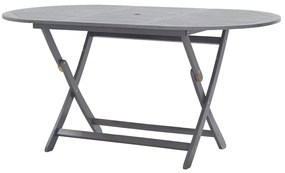 vidaXL Τραπέζι Κήπου Πτυσσόμενο 160 x 85 x 75 εκ. Μασίφ Ξύλο Ακακίας
