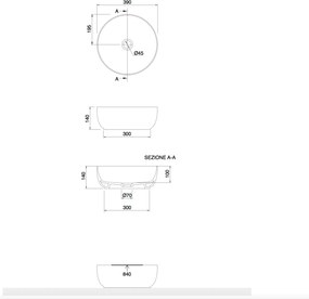 Scarabeo Glam 1807 Musk 39x39 - Επιτραπεζιος Νιπτηρας