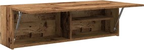 vidaXL Ντουλάπι τοίχου μπάνιου Παλιό ξύλο 100x25x30 cm