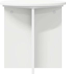 vidaXL Βάση φυτών 2 pcs Λευκό Ø40 x 40 εκ Επεξεργασμένο Ξύλο