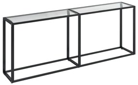 vidaXL Τραπέζι Κονσόλα Διαφανές 200x35x75,5 εκ. από Ψημένο Γυαλί