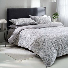 Σεντόνια Batic-1 (Σετ 4τμχ) Grey Vesta Home Υπέρδιπλo 240x270cm 100% Βαμβάκι