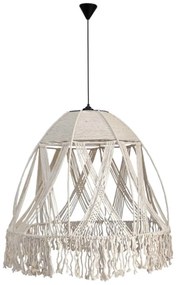 Φωτιστικό Οροφής Μονόφωτο Heronia Mackrame 31-1300 White