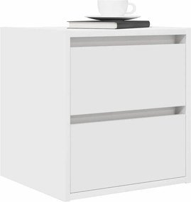 vidaXL Κομοδίνα Επιτοίχια 2 τεμ. Λευκά 38x34x40 εκ.