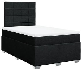 ΚΡΕΒΑΤΙ BOXSPRING ΜΕ ΣΤΡΩΜΑ ΜΑΥΡΟ 120X190 ΕΚ. ΥΦΑΣΜΑΤΙΝΟ 3290429