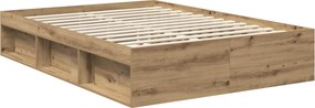 vidaXL Σκελετός Κρεβατιού Artisan δρυς 140 x 190 cm
