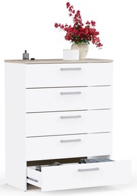 Συρταριέρα Winston 5S-Leuko