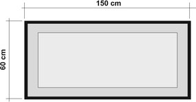 Decorative Chipboard Mirror Quantum İdea 150 Atlantic Pine
Black