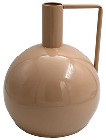 Μεταλλικό Διακοσμητικό Βάζο FL2052 Fylliana Μπεζ - Λευκό Φ31x37 εκ. 31x31x37 εκ.