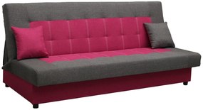 Καναπές - κρεβάτι Alistar-Γκρι - Ροζ