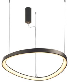 Φωτιστικό Κρεμαστο Aca BR97LEDP80BK HARMONY Μαύρο Ματ (Black Mat) 3000K