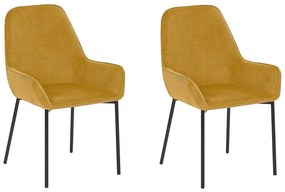 Καρέκλα Berwyn 1295, Κίτρινο, Μαύρο, 89x56x59cm, 7 kg, Ταπισερί, Μεταλλικά, Μπράτσα | Epipla1.gr
