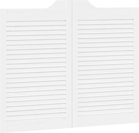 vidaXL Πόρτες Swing Λευκό 80 x 50 cm Μασίφ Ξύλο Πεύκου