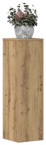 vidaXL Βάσεις Φυτών 2 τεμ. Αρτισιανή Δρυς 25x25x80 εκ. Επεξ. Ξύλο