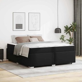 vidaXL Σκελετός Κρεβατιού Άλλο Μαύρο 180 x 200 cm Τεχνητό δέρμα