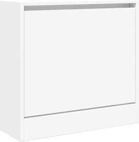 vidaXL Παπουτσοθήκη Λευκή 60 x 21 x 57 εκ. από Επεξεργασμένο Ξύλο