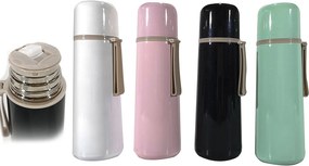 Θερμός 480ml Με Άγκιστρο Μέταλλο Σε 4 Χρώματα