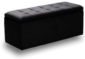 LIDO ΣΚΑΜΠΟ VELVET BLACK ΜΕ ΑΠΟΘ. ΧΩΡΟ 101X41X42εκ. 101X41X42εκ.