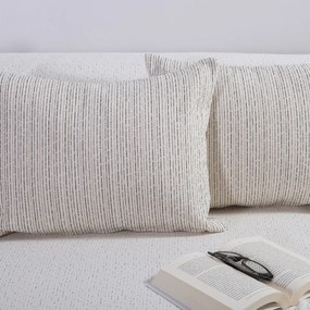 Διακοσμητικό Μαξιλάρι (40x55) Nef-Nef Homeware Malta 25 Ecru/Black