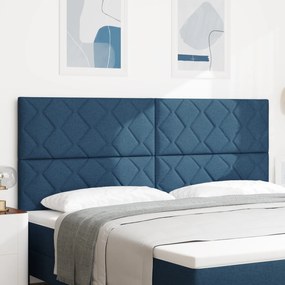 vidaXL Υφασμάτινο Κεφαλάρι Geometric με κεφαλάρι Μπλε 200 cm ύφασμα