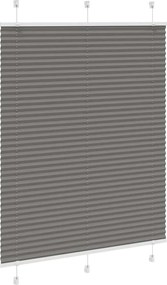 vidaXL Πλισέ περσίδα Ανθρακί 110x100 cm Πλάτος υφάσματος 109,4 cm
