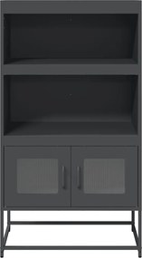 vidaXL Highboard Ανθρακί 68x39x123 cm Χάλυβας