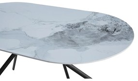 AXIS ΤΡΑΠΕΖΙ OFF WHITE ΜΕ ΟΨΗ ΜΑΡΜΑΡΟΥ 160x90xH76cm