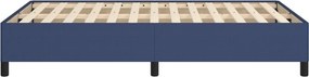 vidaXL Πλαίσιο Κρεβατιού χωρίς στρώμα Μπλε 120x190 εκ. Υφασμάτινο