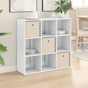vidaXL Πλαϊνό γραφείο Λευκό 88,5 x 29 x 84,5 εκ.