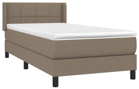 ΚΡΕΒΑΤΙ BOXSPRING ΜΕ ΣΤΡΩΜΑ TAUPE 100 X 200 ΕΚ. ΥΦΑΣΜΑΤΙΝΟ 3129693