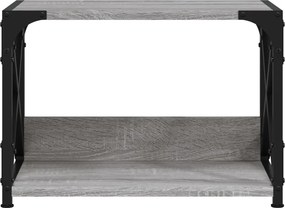 vidaXL Βάση Εκτυπωτή 2 Επιπέδων Γκρι Sonoma 44x26x31,5 εκ Επεξ. Ξύλο