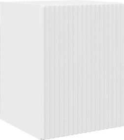 vidaXL Ντουλάπι Τηλεόρασης Τοίχου Λαμπερό Λευκό 30 x 31 x 40 εκ.