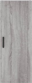 vidaXL Ντουλάπι Τοίχου Γκρι Sonoma 34,5 x 34 x 90 εκ.