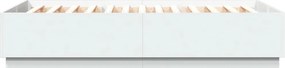 vidaXL Πλαίσιο Κρεβατιού Λευκό 160x200 εκ. Επεξεργασμένο Ξύλο
