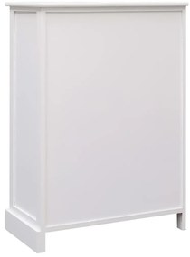 vidaXL Ντουλάπι με 10 Συρτάρια Λευκό 113 x 30 x 79 εκ. από Ξύλο