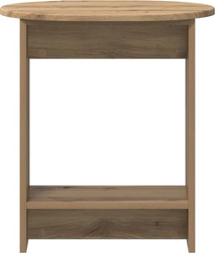 vidaXL Τραπεζάκι Πλευράς Artisan Δρυς 50 x 39,5 x 55 εκ