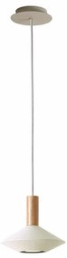 Φωτιστικό Οροφής Kona 4235100 White Viokef Metal,Wood
