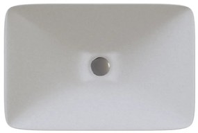 Sanitec Aktis 283 Νιπτήρας Συνθετικός Επικαθήμενος 60,5x38,5x9cm Metallic Ice