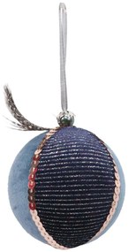 Χριστουγεννιάτικη Μπάλα Dreamy 024164 8x8x8cm Blue-Gold