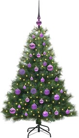 vidaXL Τεχνητό Χριστουγεννιάτικο Δέντρο Πράσινο 120 cm ΠΕ και PVC